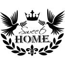 stencil Schablone Sweet Home Vintage